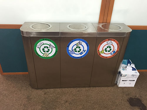 Stainless steel wastebaskets