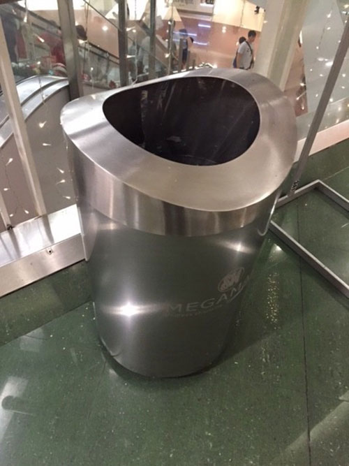 Stainless steel wastebaskets