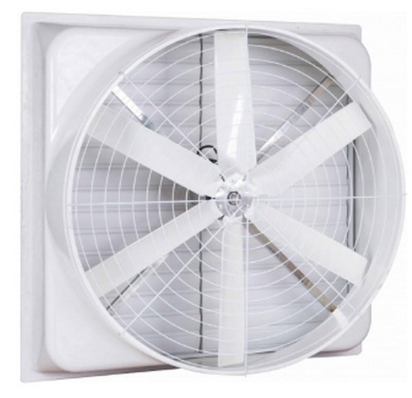 Square composite ventilation fan