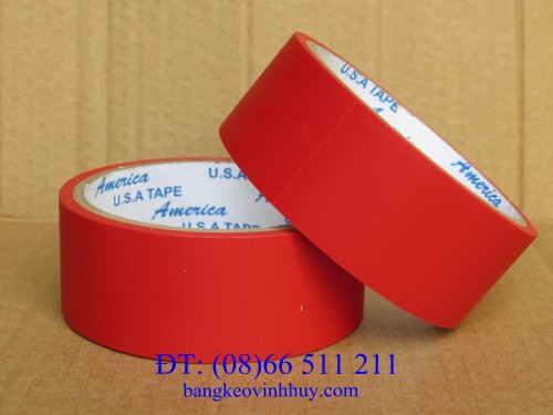 Red simili adhesive tape