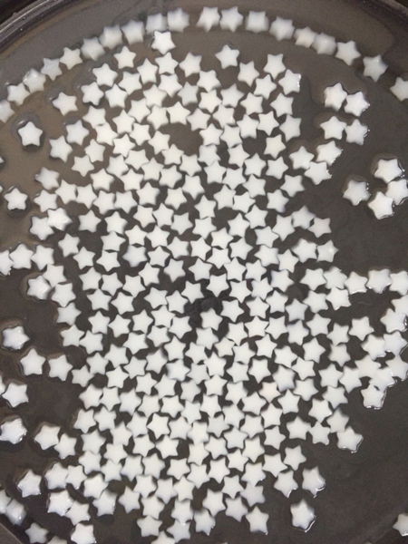 Star-shaped coconut jelly