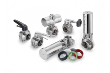 Microbiological butterfly valve