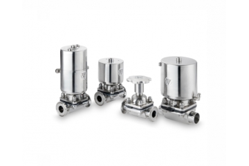 Microbiological diaphragm valve