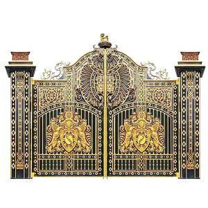 Cast aluminum gate