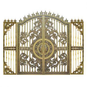 Cast aluminum gate