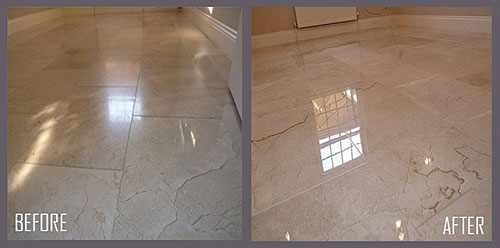 Polishing and restoring stone floors