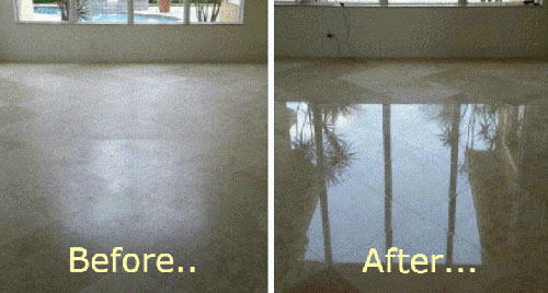 Polishing and restoring stone floors