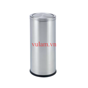 Stainless steel trash can