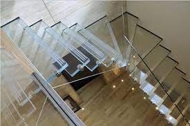 Glass stairs
