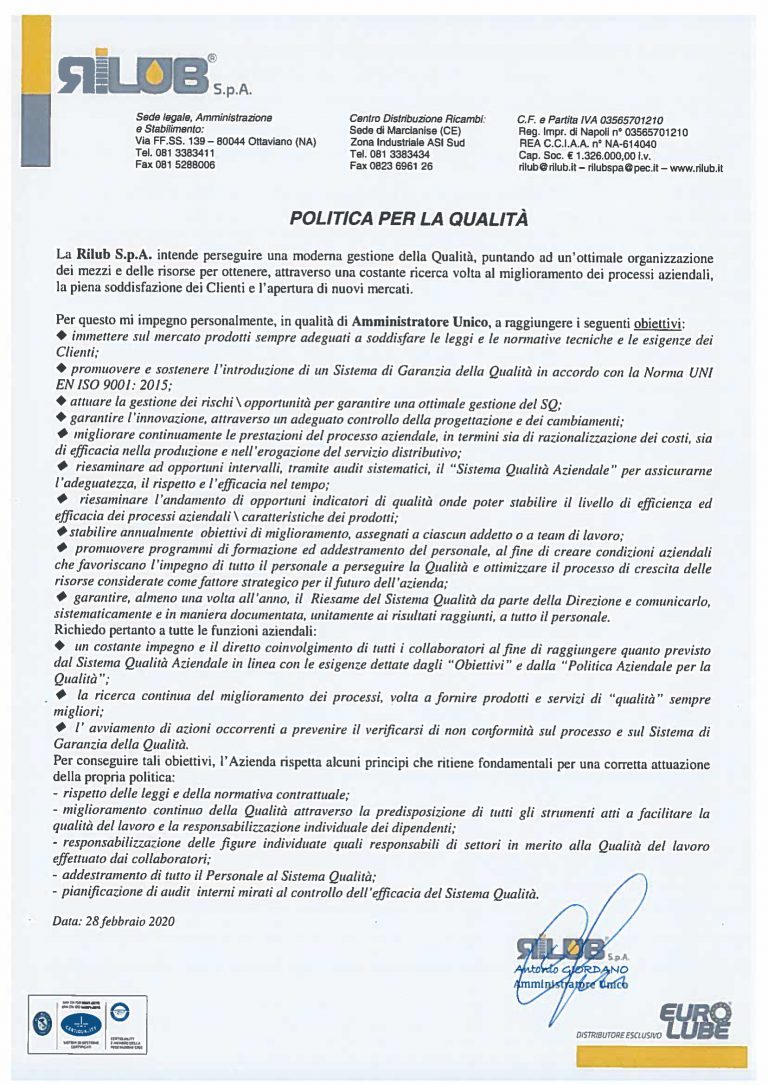 International certification