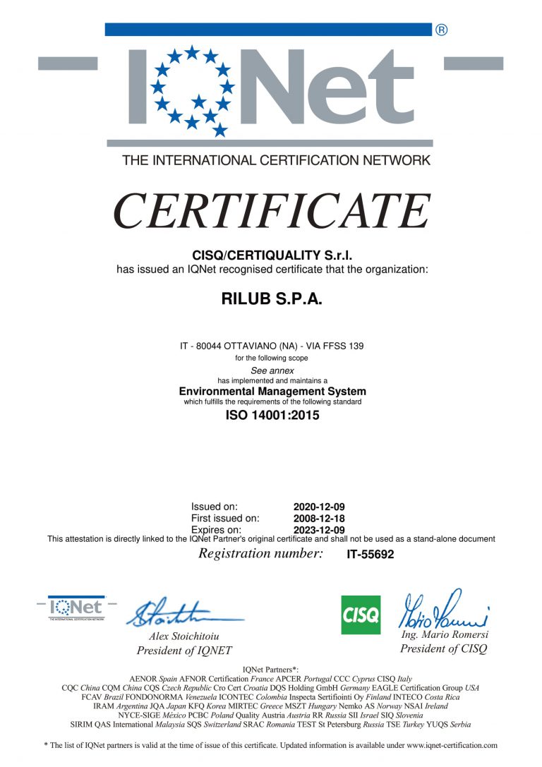 International certification