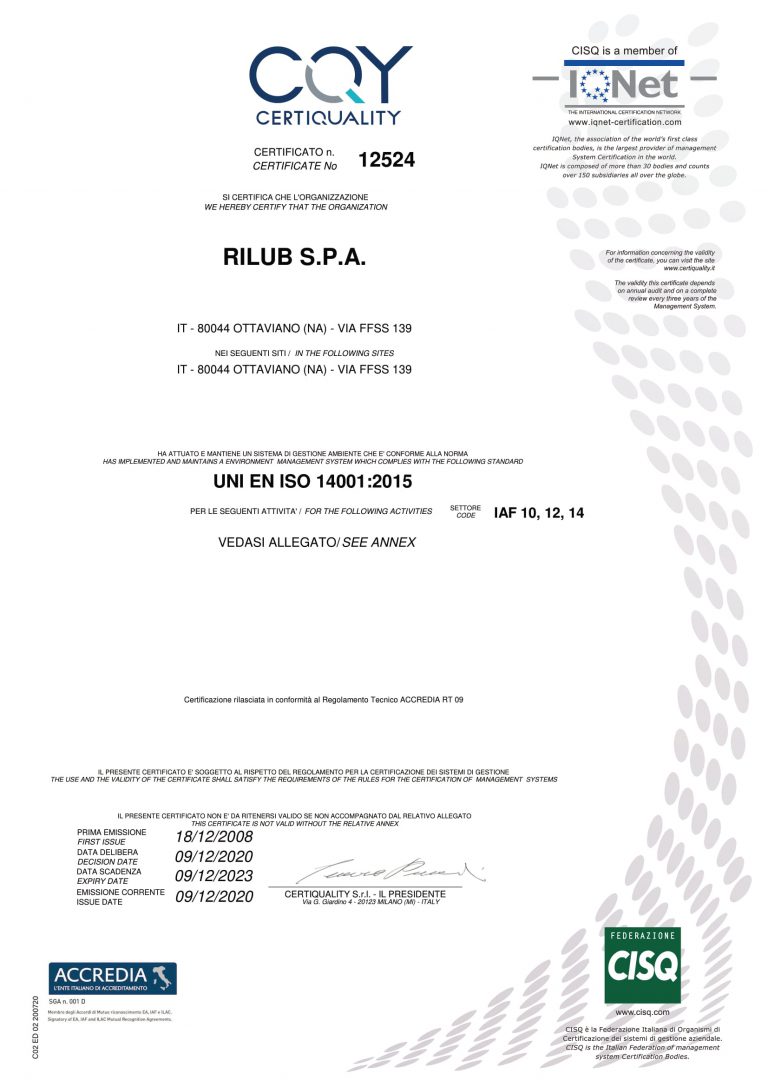 International certification