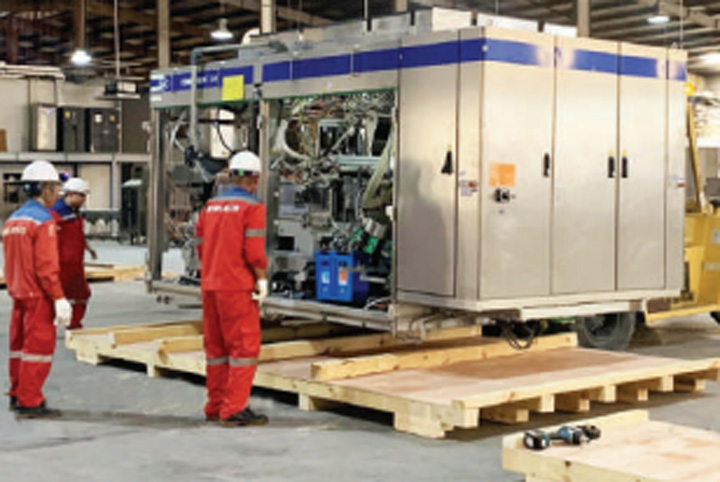 Customs clearance for large used machinery imported in dismantled form.