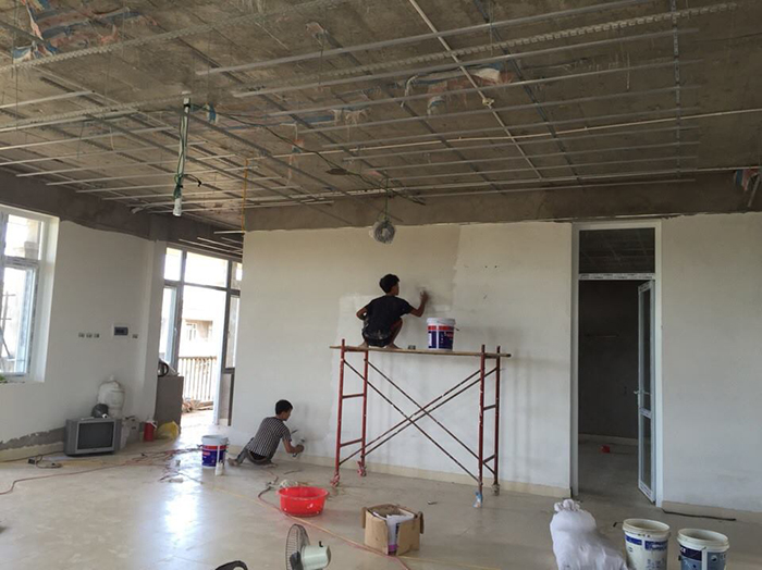 Plaster ceiling construction