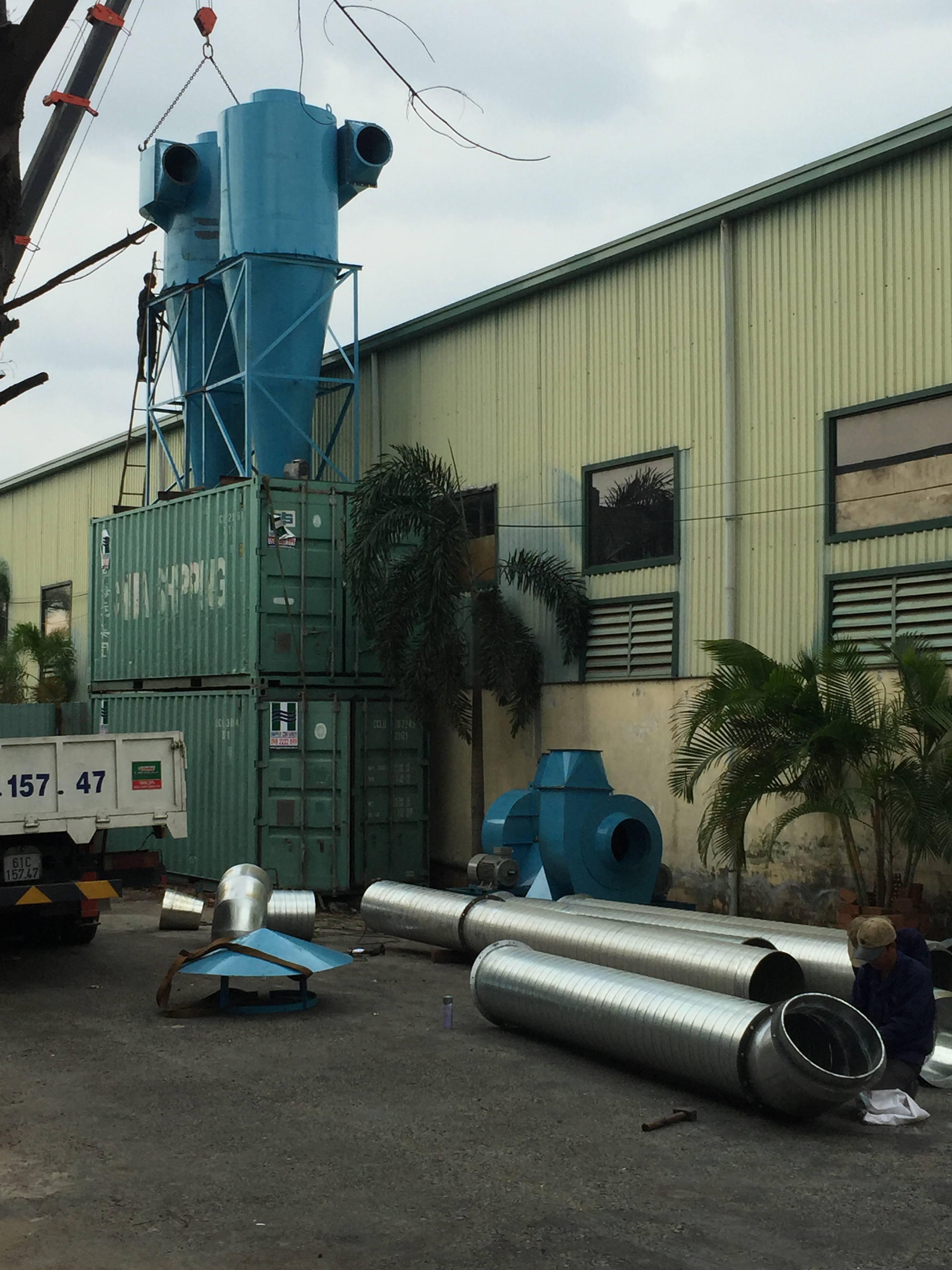 Dust treatment system