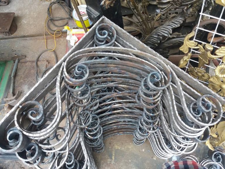 Decorative wrought iron accessories