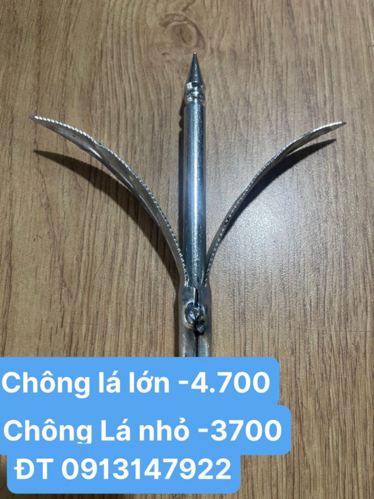 Stamped steel ornamental leaves