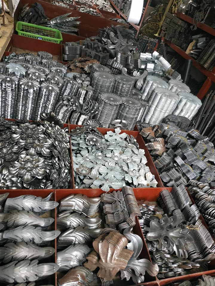 Decorative wrought iron accessories