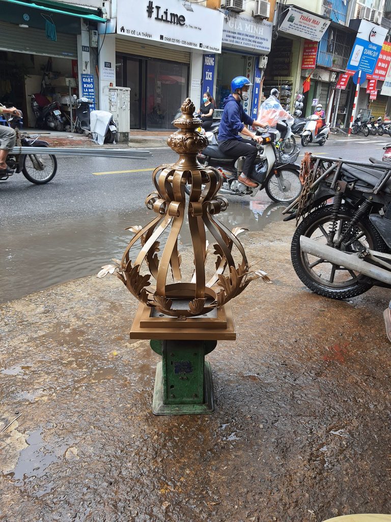 Decorative wrought iron accessories