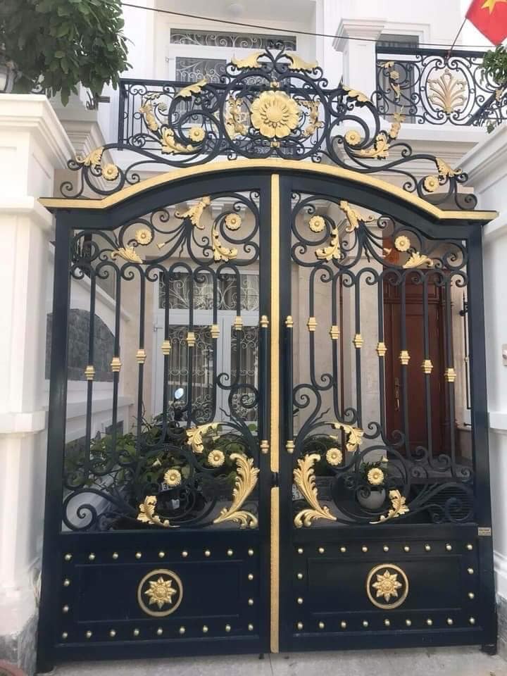 Decorative wrought iron gates