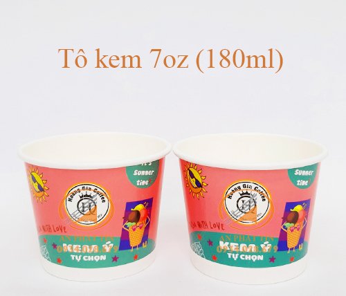 Paper Ice Cream Bowl 7oz (180ml)