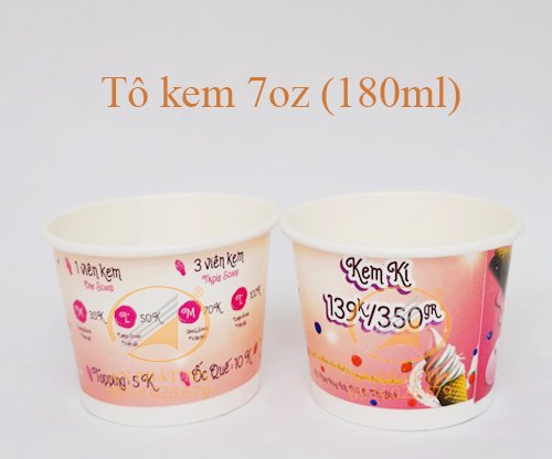 Paper Ice Cream Bowl 7oz (180ml)