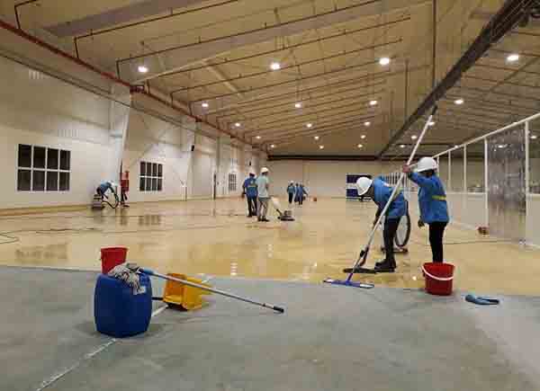 Factory cleaning
