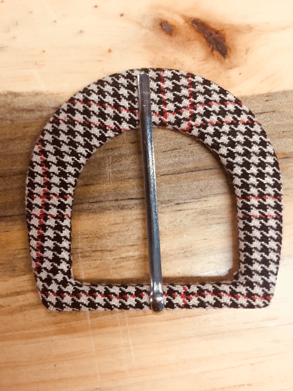 Fabric covered belt buckle