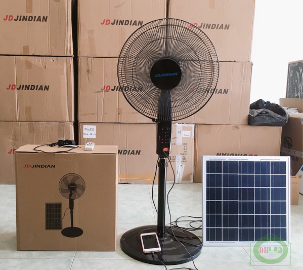 Solar powered fan