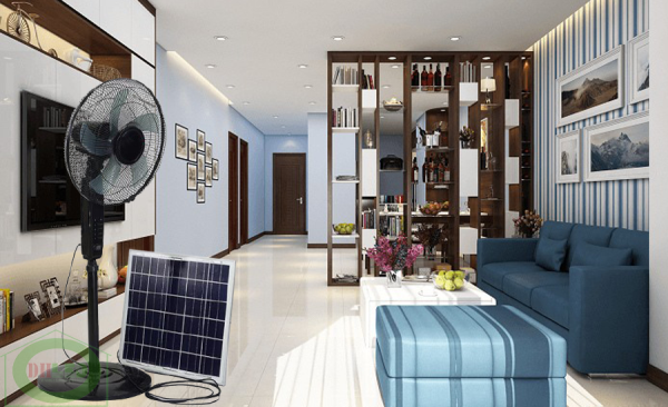 Solar powered fan