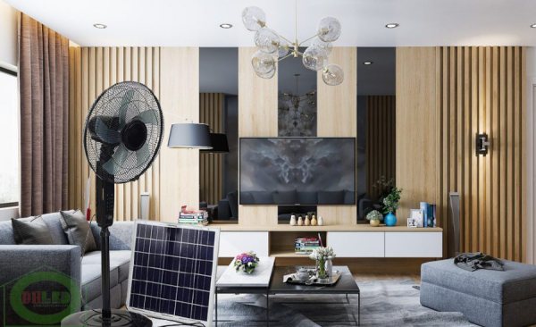 Solar powered fan