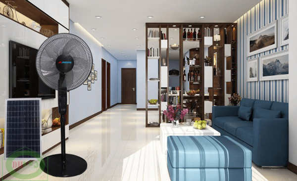 Solar powered fan