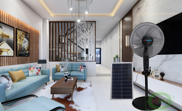 Solar powered fan