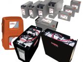 Accumulator battery for lift truck