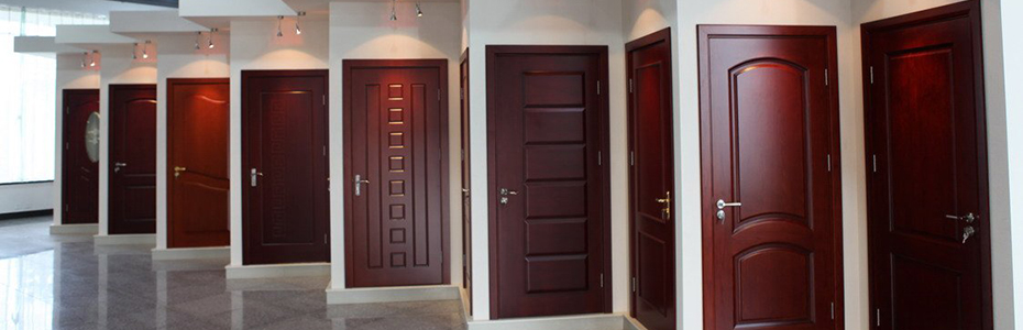 Natural wooden door