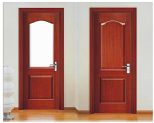 Natural wooden door