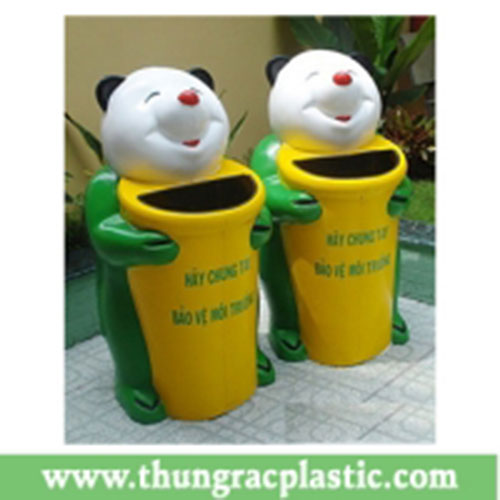 Animal-Shaped Composite Trash Can