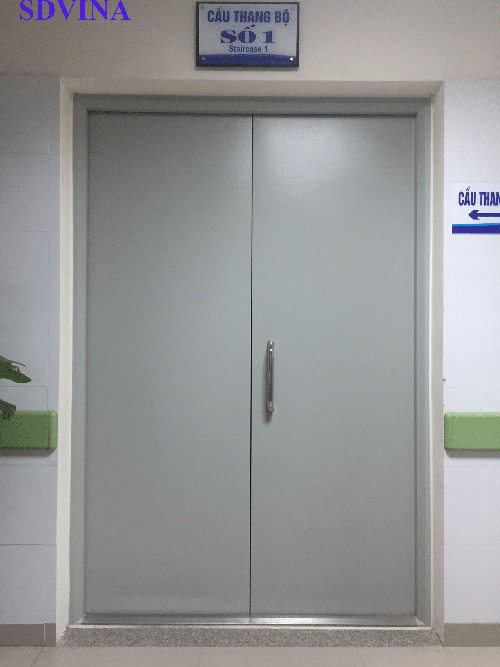 Double panel fireproof doors
