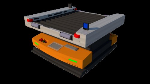Roller conveyor AGV