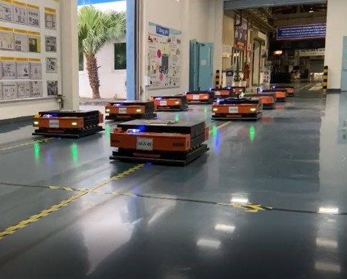 Towing AGV