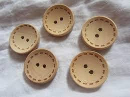 Wood button