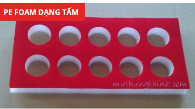 PE foam packaging tray