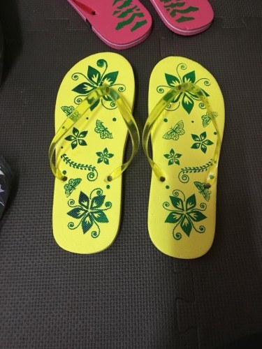 Sewed nail flip-flop