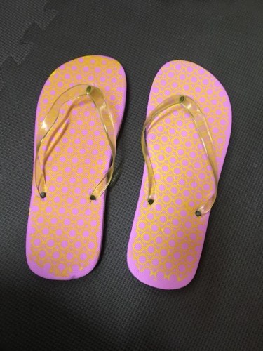 Sewed nail flip-flop