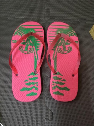 Sewed nail flip-flop