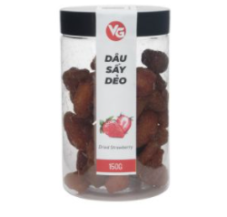 Soft dried strawberry