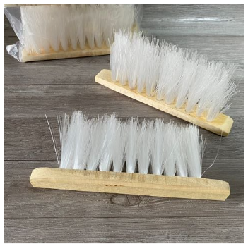 White cleaning brush