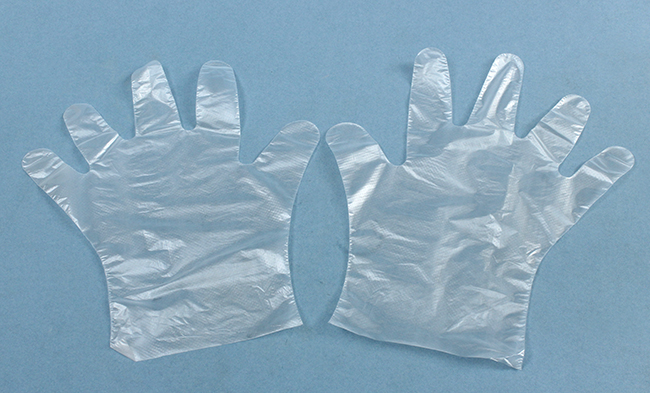Plastic gloves