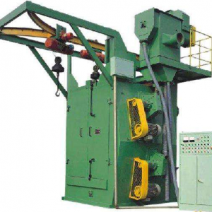 Hanger blasting machine