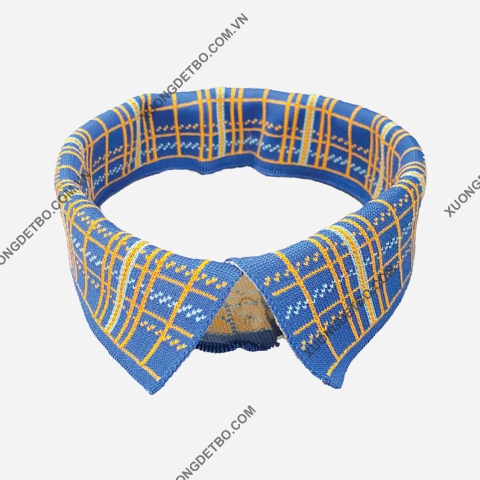 Jacquard collar – checkered style 1